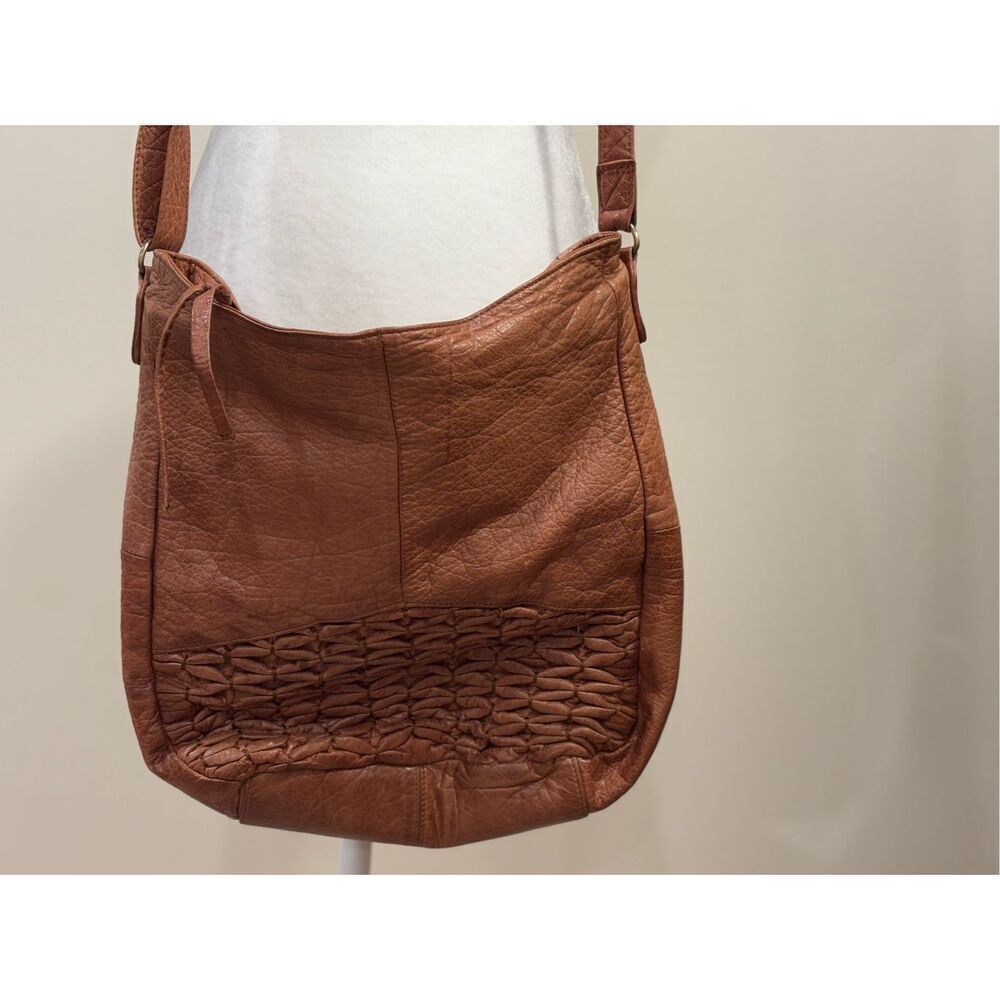 Day & Mood Women's Esther Leather Hobo Crossbody Bag Brown - Picture 2 of 8